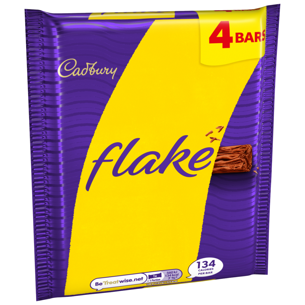 Cadbury Flake Chocolate Bar 4 Pack Multipack (4×25.5g) 102 g