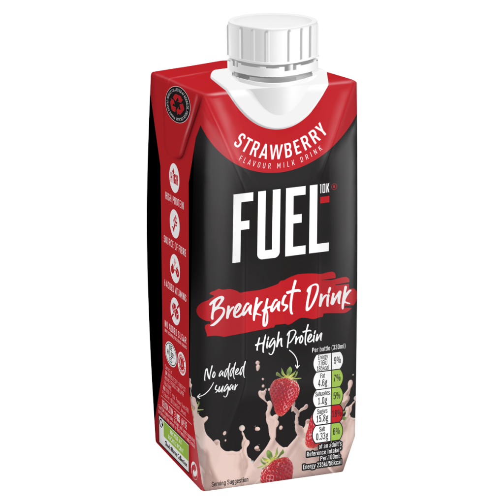 Fuel10K Strawberry Flavour Breakfast Milk Drink 330ml