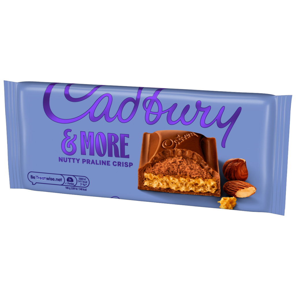 Cadbury &More Nutty Praline Crisp Chocolate Bar 180 g