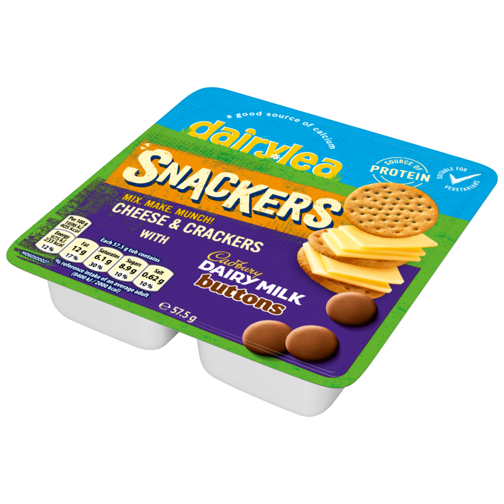 Dairylea Snackers Cheese & Crackers with Cadbury Buttons Cheese Snack 57.5 g