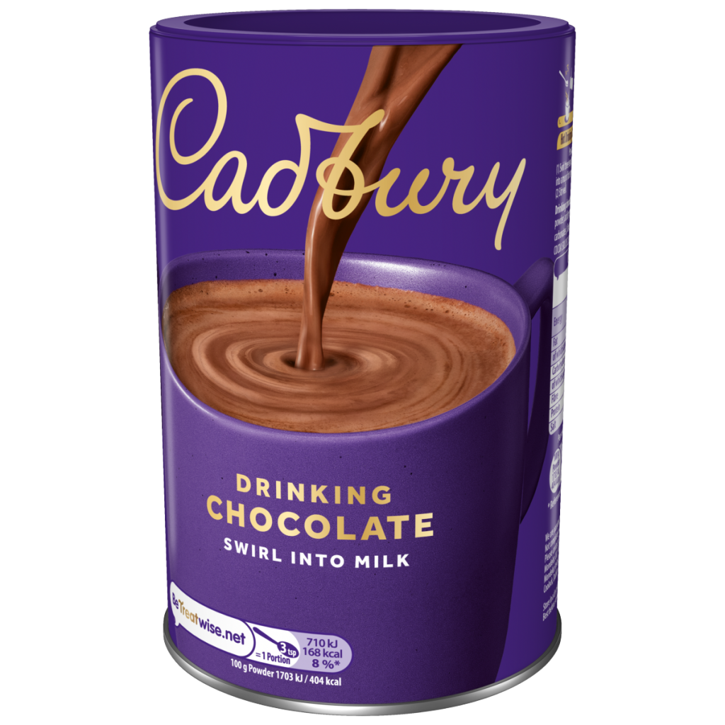 Cadbury Drinking Hot Chocolate Cocoa Powder Tin 500 g