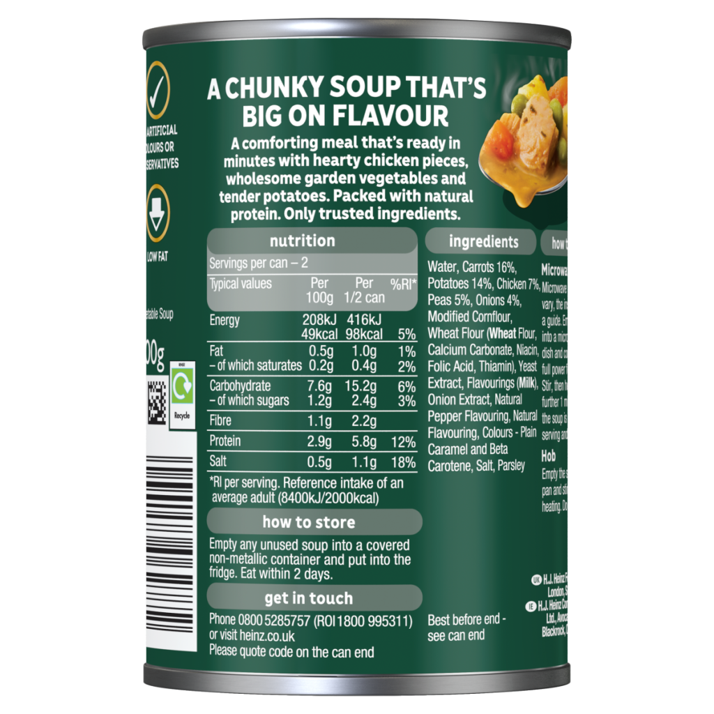 Heinz BIG SOUP Chunky Chicken and Vegetable 400g