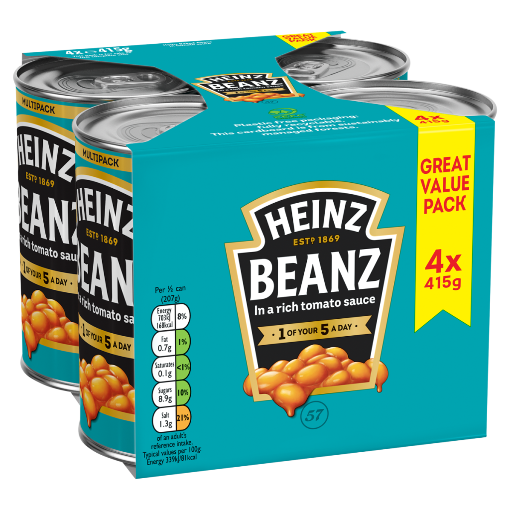 Heinz Baked Beans 4 x 415g