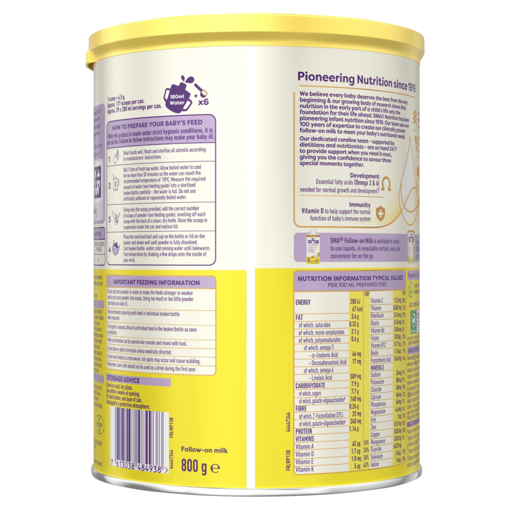 SMA Follow-on Milk 6+ Months 800g