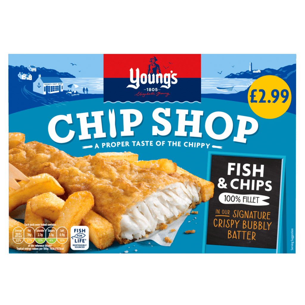 Young’s Chip Shop Fish & Chips 100% Fillet 300g