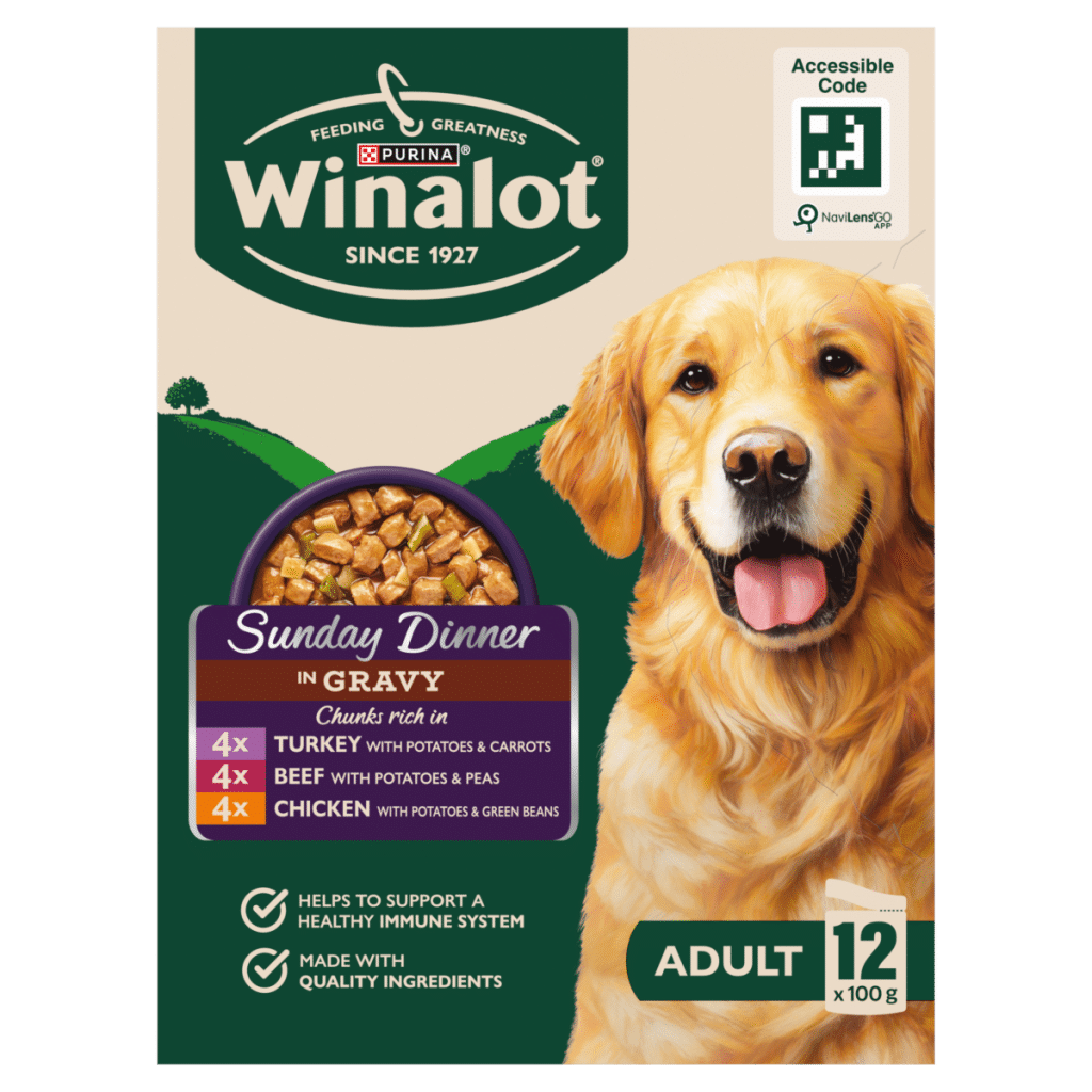 WINALOT Sunday Dinner Mixed in Gravy Wet Dog Food 12x100g