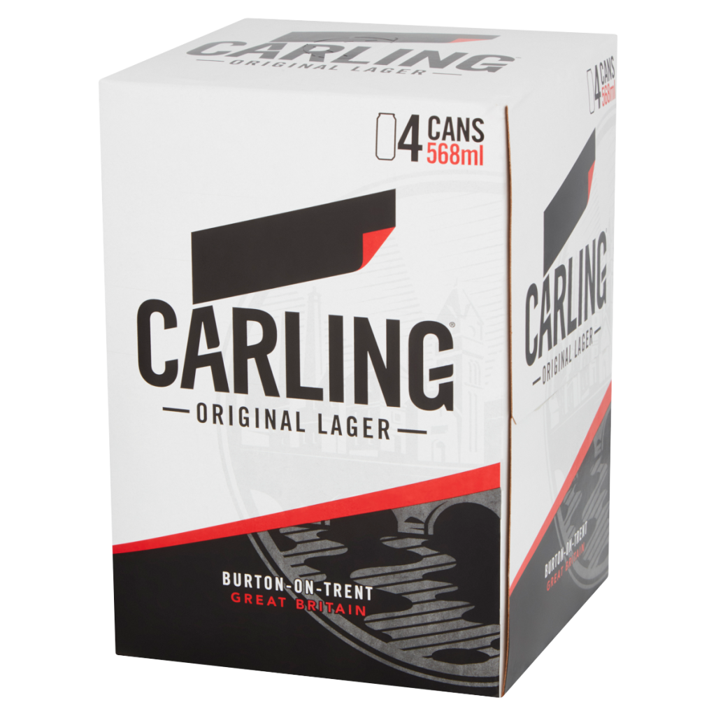 Carling Original Lager Beer 4 x 568ml
