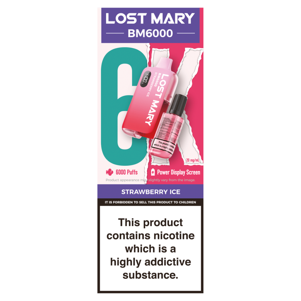 Lost Mary BM6000 Strawberry Ice 20mg/ml