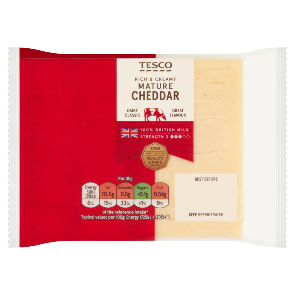 Tesco Mature Cheddar 220g