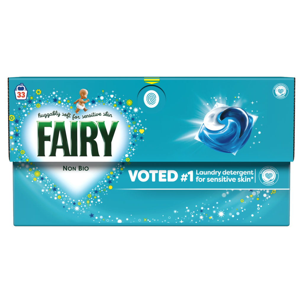 Fairy Non Bio Washing Liquid Pods, For Sensitive Skin 33 Washes