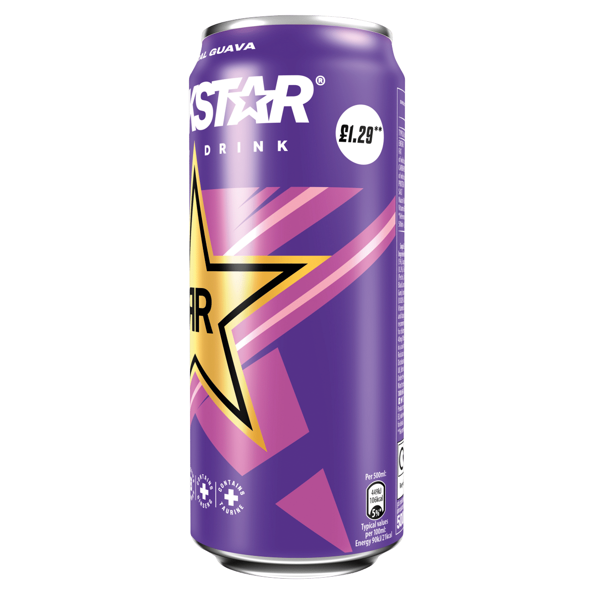 Rockstar Energy Drink Tropical Guava 500ml