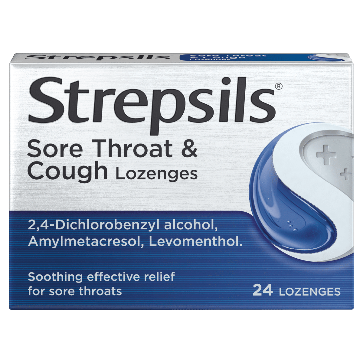 Strepsils Sore Throat & Cough Lozenges 24 Lozenges