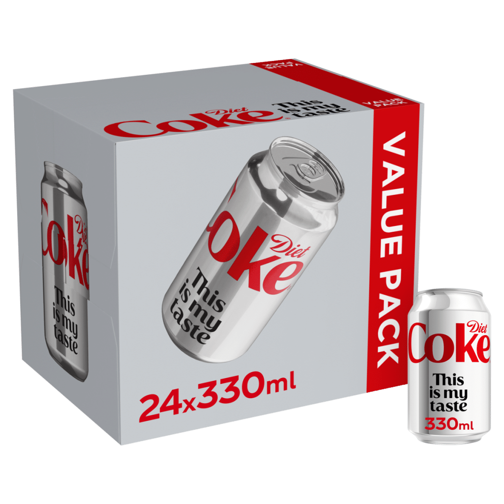 Diet Coke Cola 24 x 330ml Cans