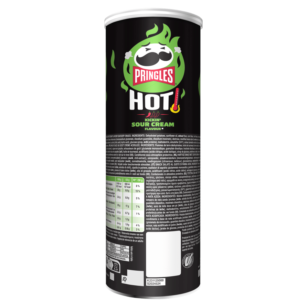 Pringles Hot Kickin Sour Cream Flavour 160g