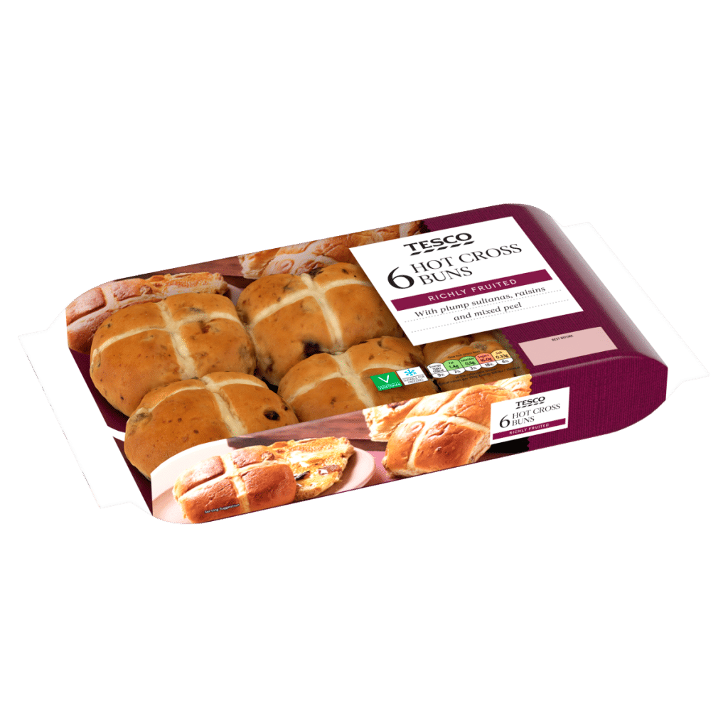Tesco 6 Hot Cross Buns
