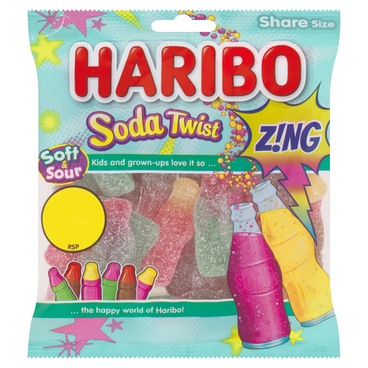 HARIBO Soda Twist Zing 160g