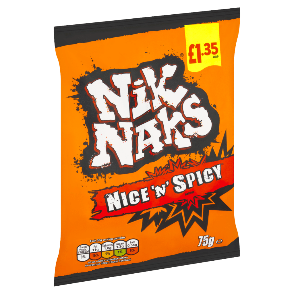 Nik Naks Nice ‘N’ Spicy Flavour 75g