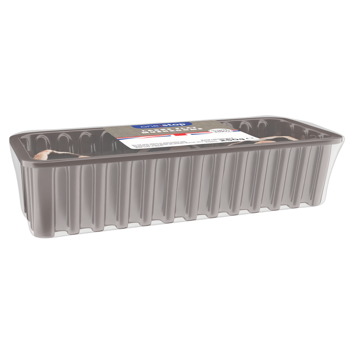 One Stop Large Flat Mushrooms 250g