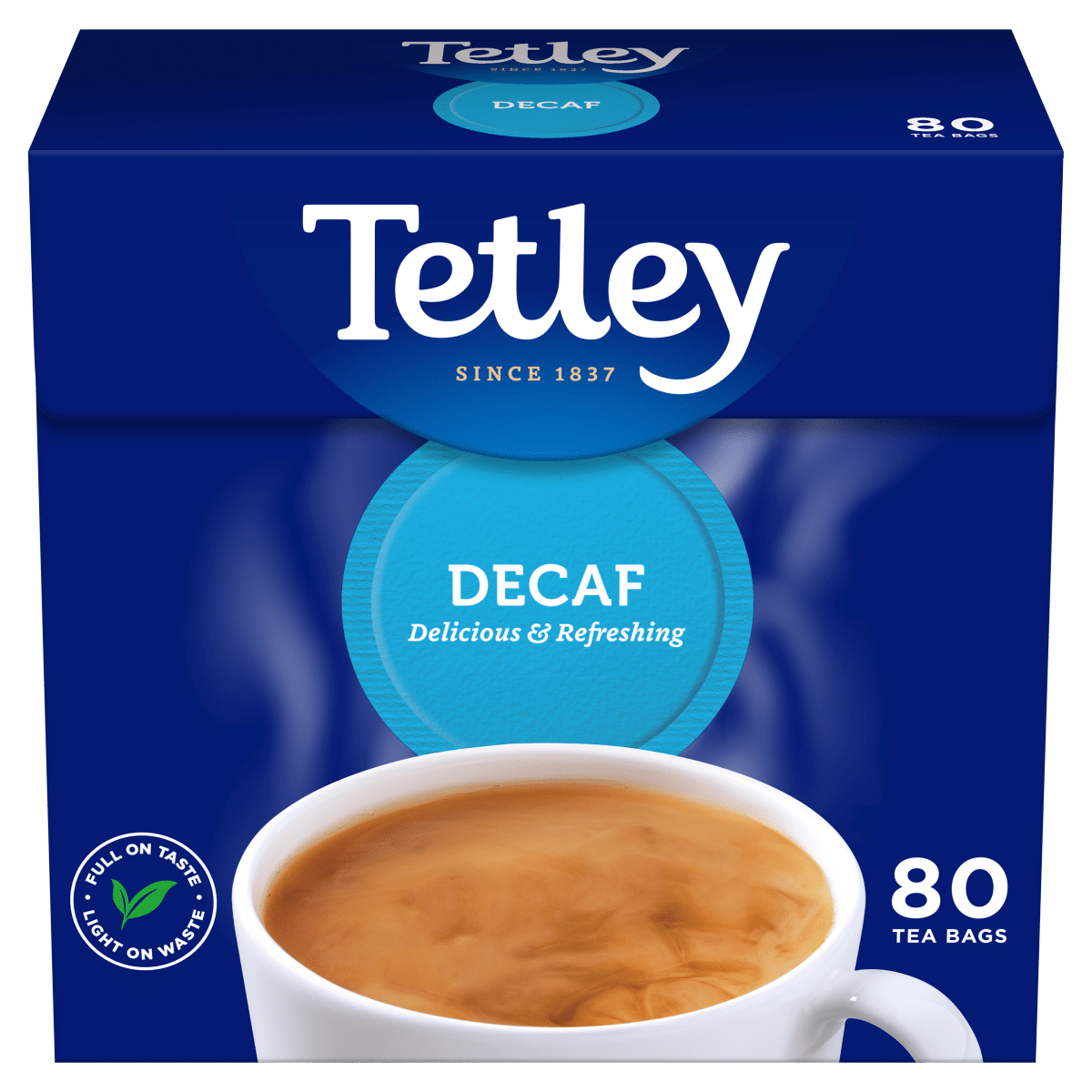 Tetley 80 Decaf Tea Bags 250g
