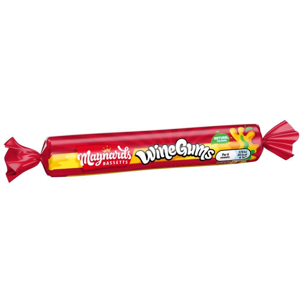 Maynards Bassetts Wine Gums Sweets Roll 52g