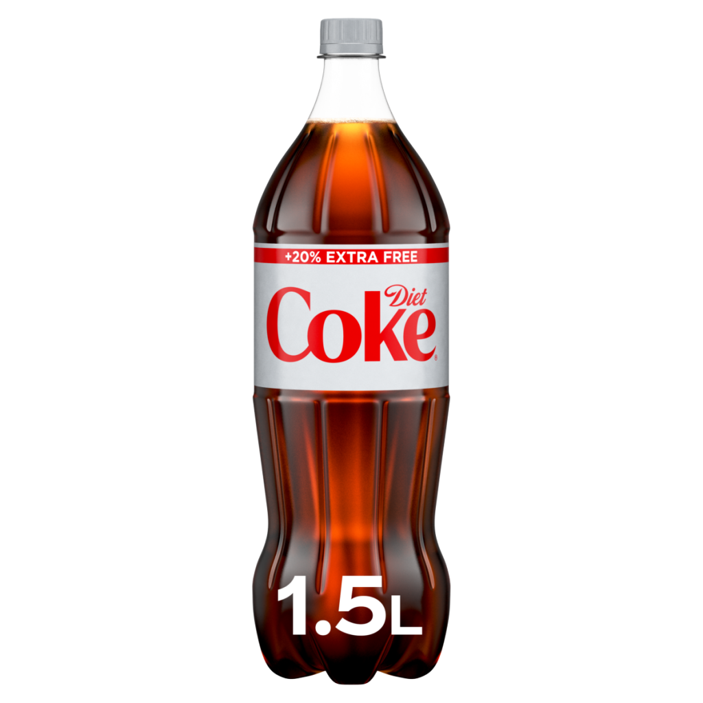 Diet Coke Cola 1.5L (1.25L + 20% Extra Free) Bottle