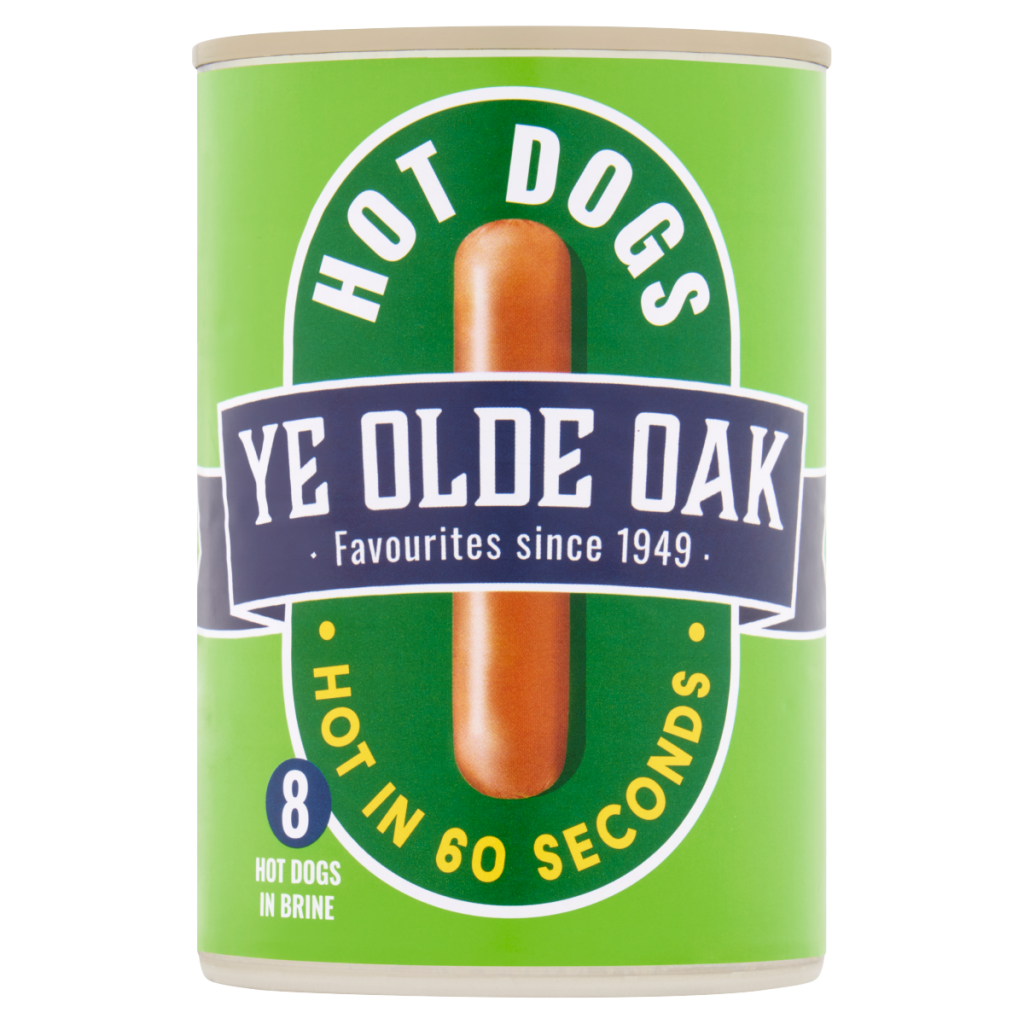 Ye Olde Oak 8 Hot Dogs in Brine 400g