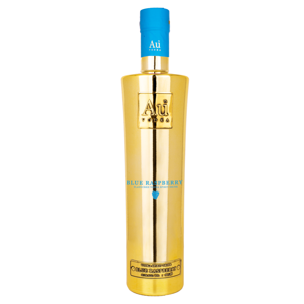 Au Vodka Blue Raspberry Flavoured Vodka Spirit Drink 70cl