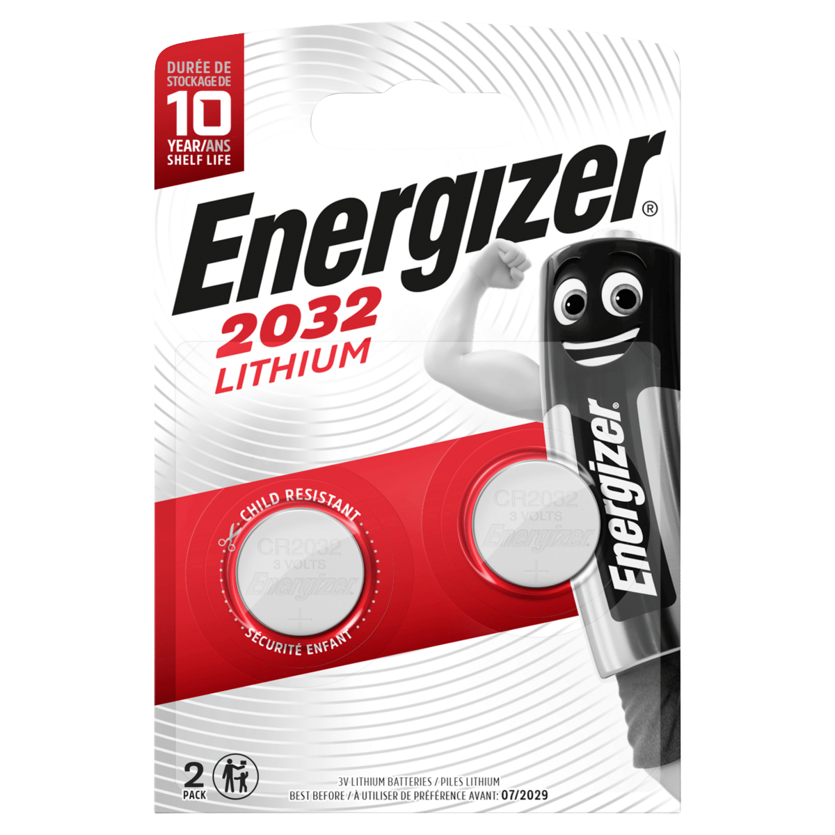 Energizer 2032 Lithium Coin Battery 2 Pack
