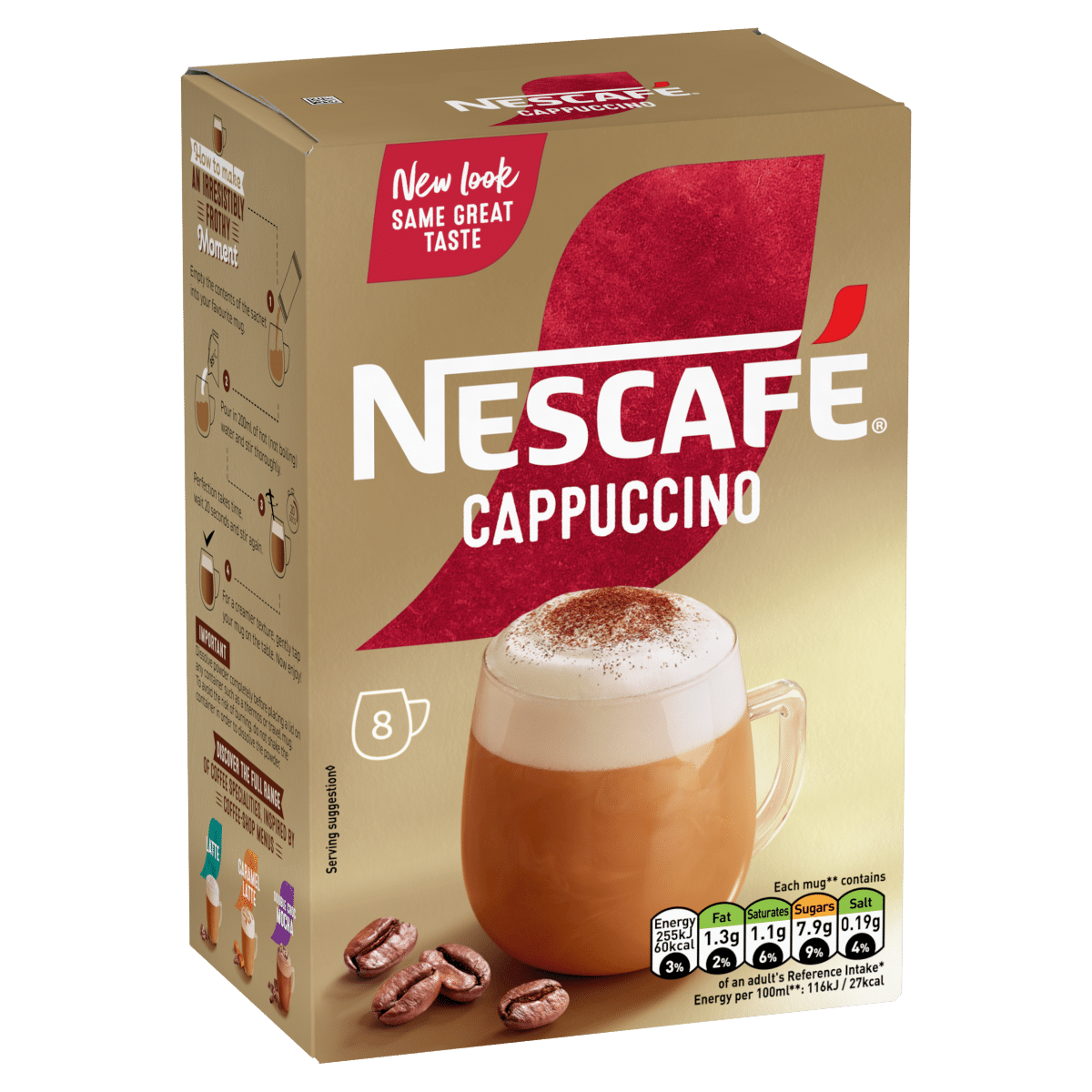 Nescafé Gold Cappuccino 8 x 15.5g (124g)