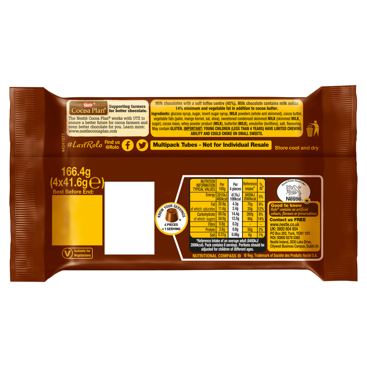 Rolo 4 x 41.6g (166.4g)