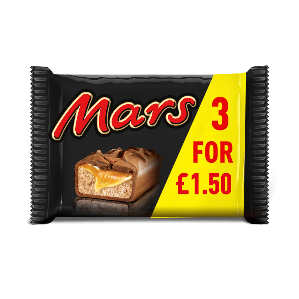 Mars Caramel, Nougat & Milk Chocolate Snack Bars Multipack £1.50 PMP 3×39.4g