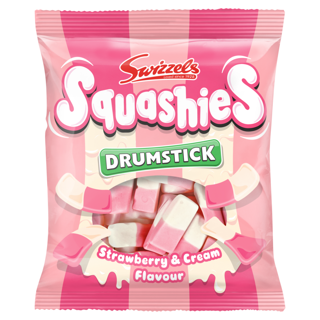 Swizzels Squashies Drumstick Strawberry & Cream Flavour 120g