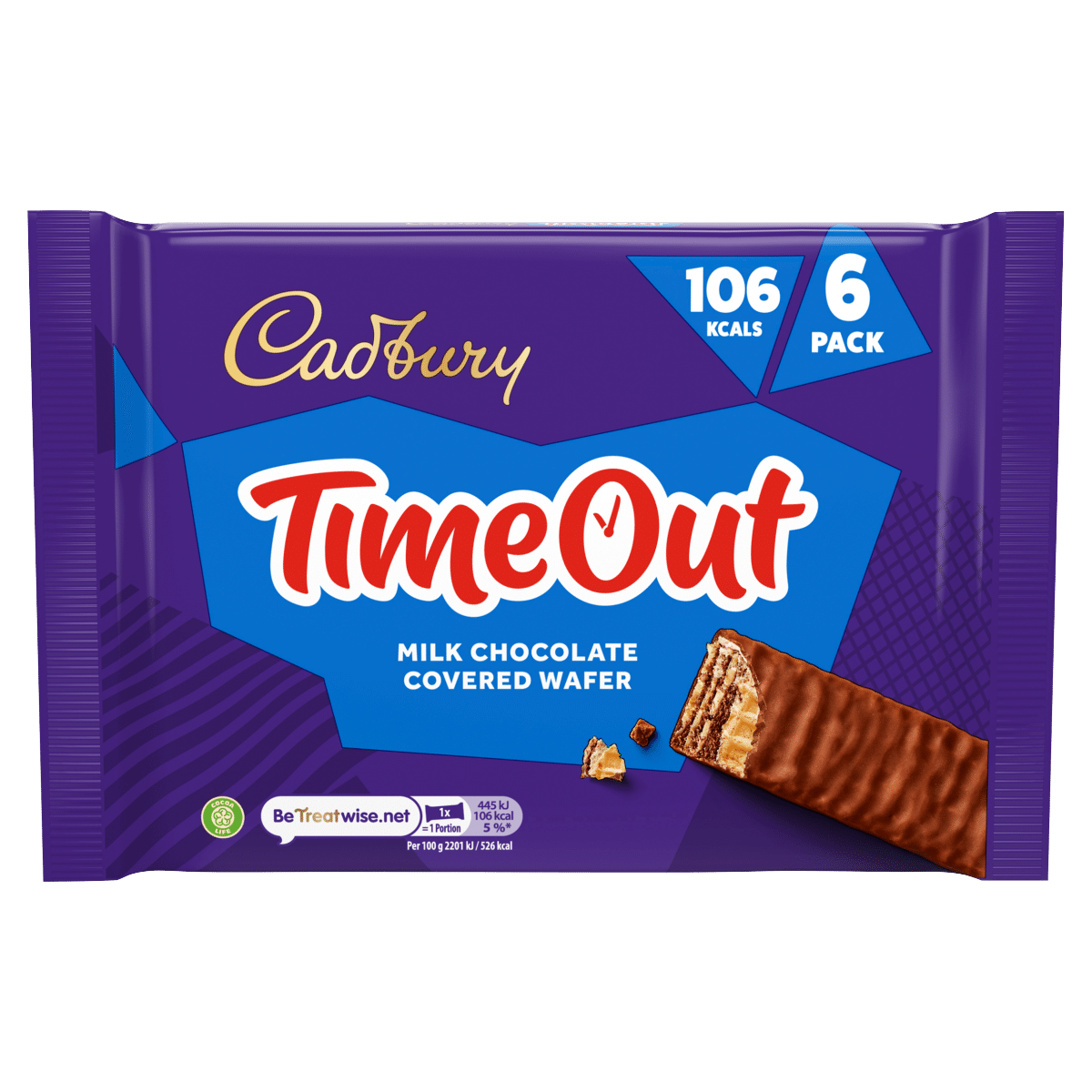 Cadbury Time Out 6 x 20.2g (121.2g)
