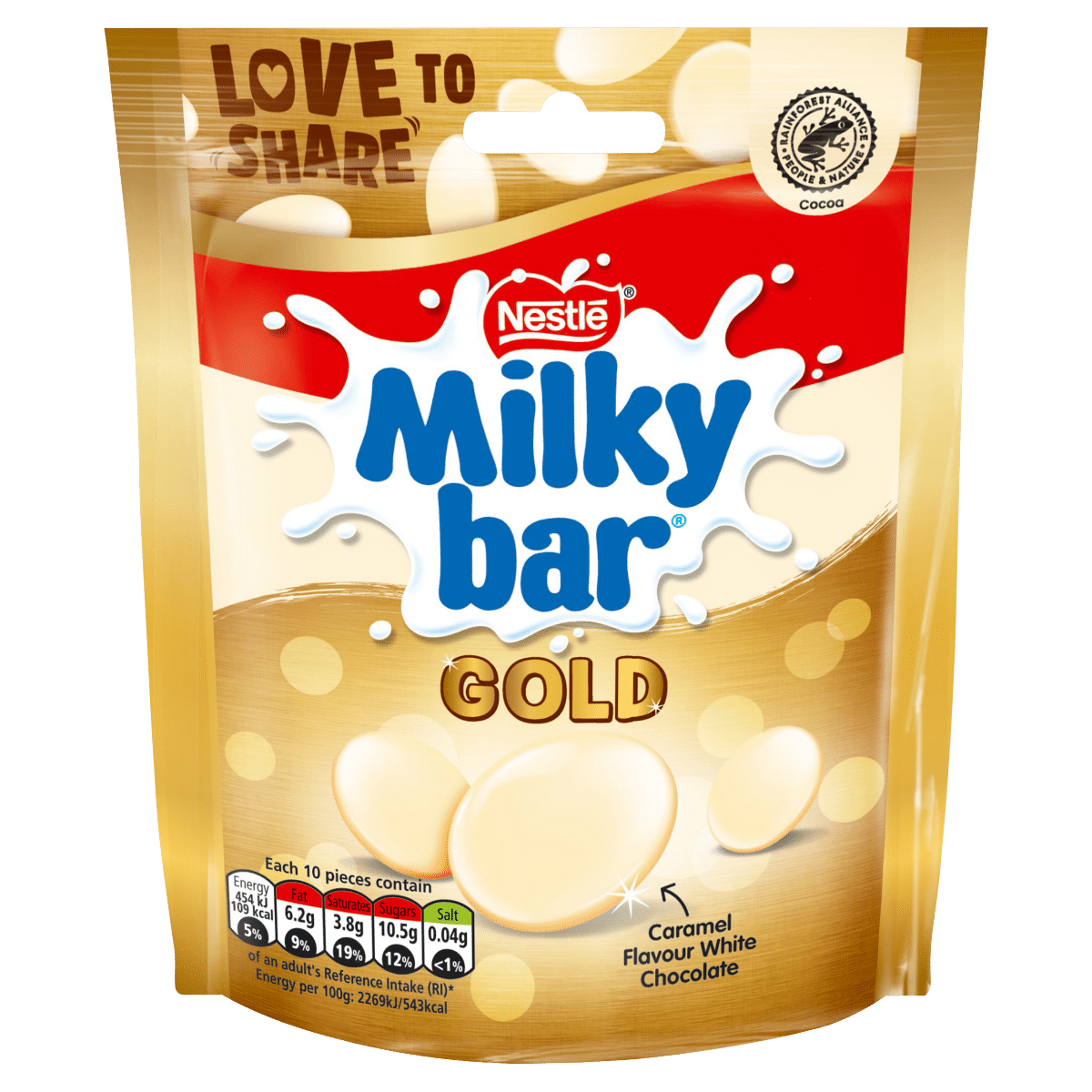 Milkybar Gold Caramel Flavour White Chocolate 86g