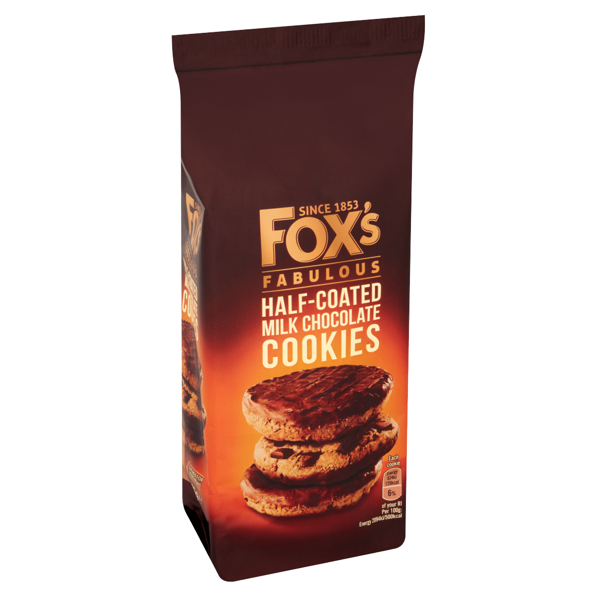 Fox’s Fabulous Half-Coated Milk Chocolate Cookies 175g