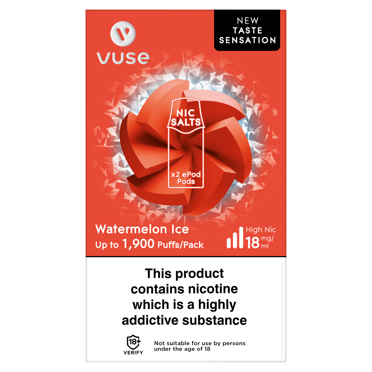 Vuse x2 ePod Pods Watermelon Ice 18 mg/ml