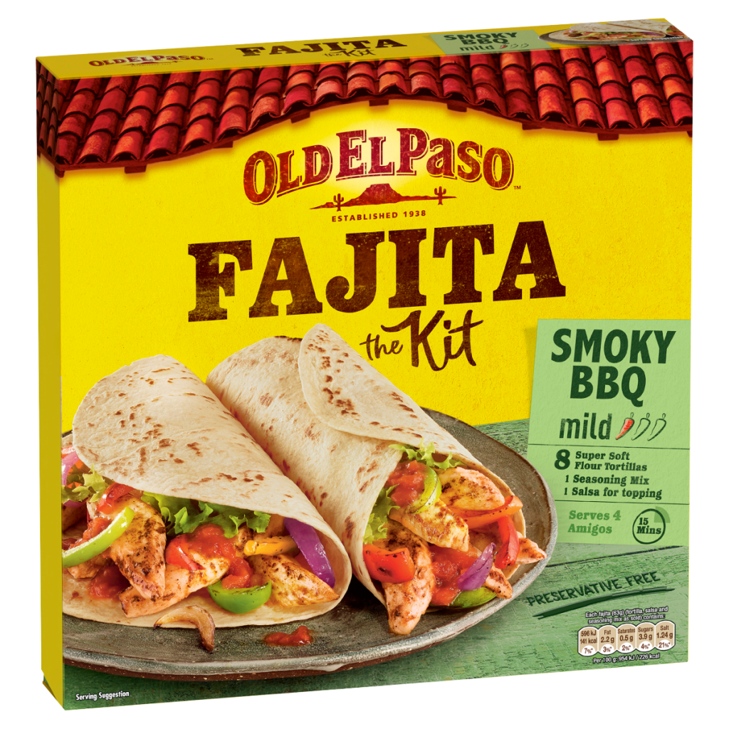 Old El Paso Smoky BBQ Fajita Kit 500g