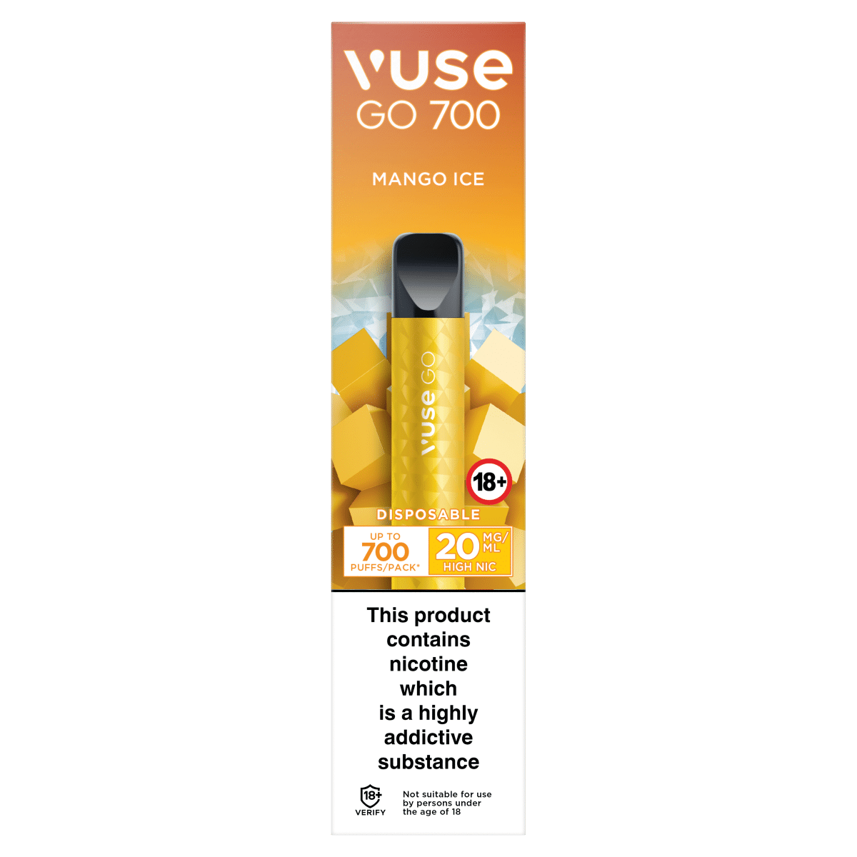 Vuse Go 700 Mango Ice Disposable 20mg/ml