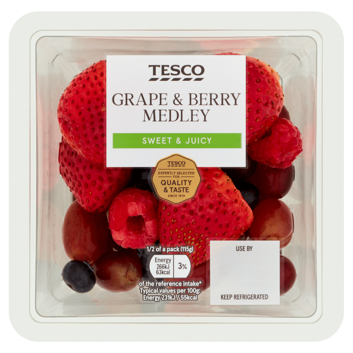 Tesco Grape & Berry Medley 230g
