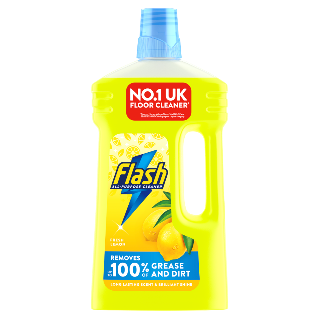 Flash Multipurpose Floor Liquid Cleaner Crisp Lemon 1L