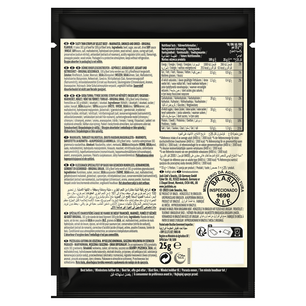 Jack Link’s Beef Jerky Original 25g