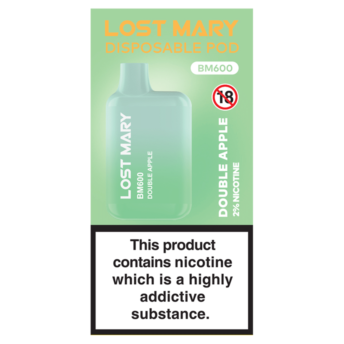 Lost Mary Disposable Pod BM600 Double Apple