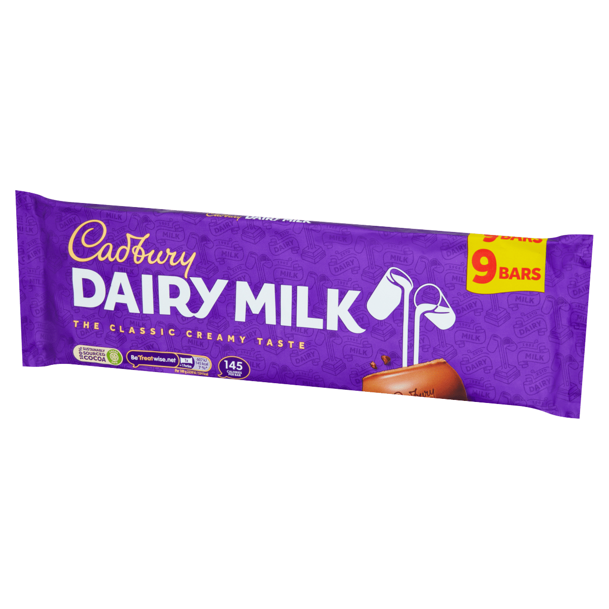 Cadbury Dairy Milk Chocolate Bar 9 Pack 244.8g