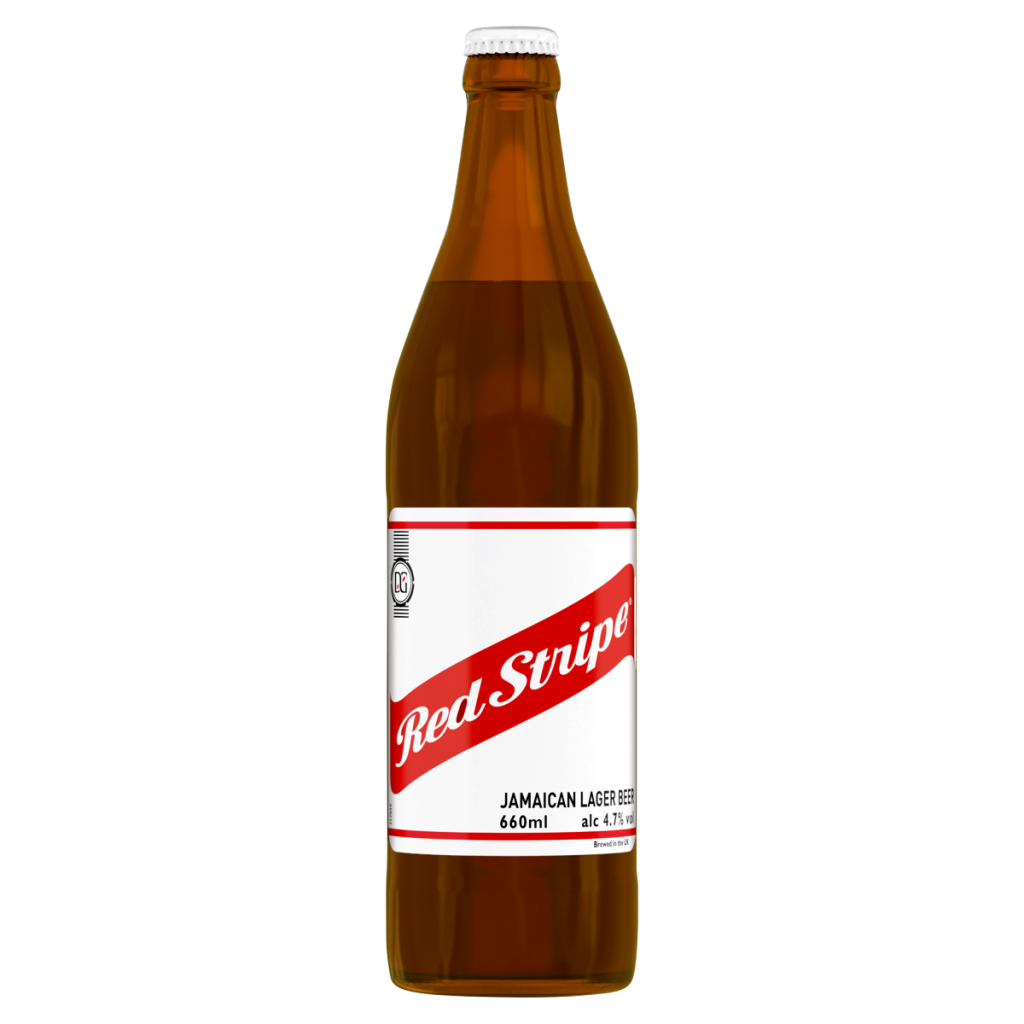 Red Stripe Jamaican Lager Beer Bottle 660ml