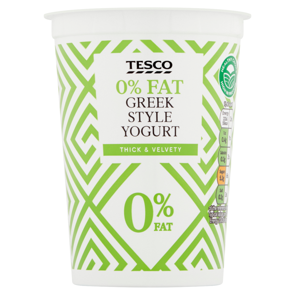 Tesco 0% Fat Greek Style Yogurt 500g