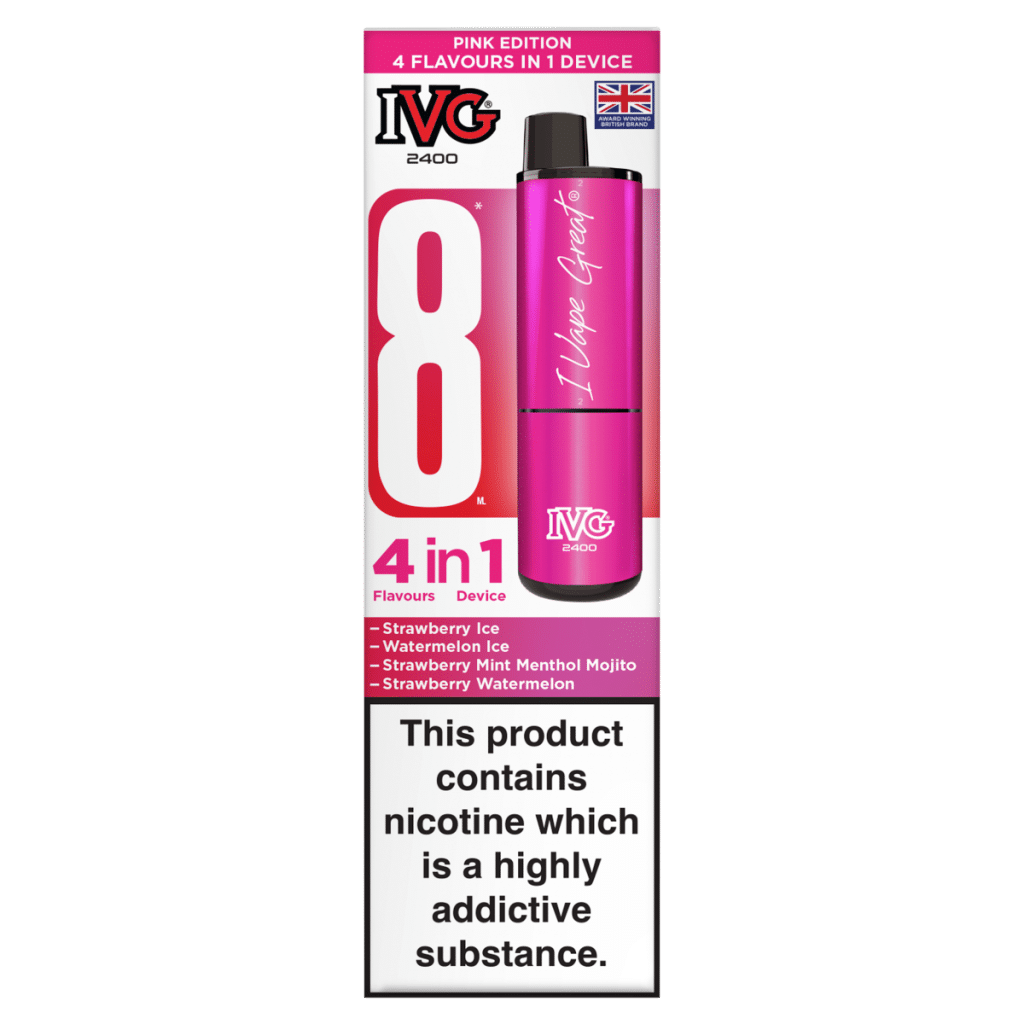 IVG 2400 4 Flavours in 1 Device Pink Edition