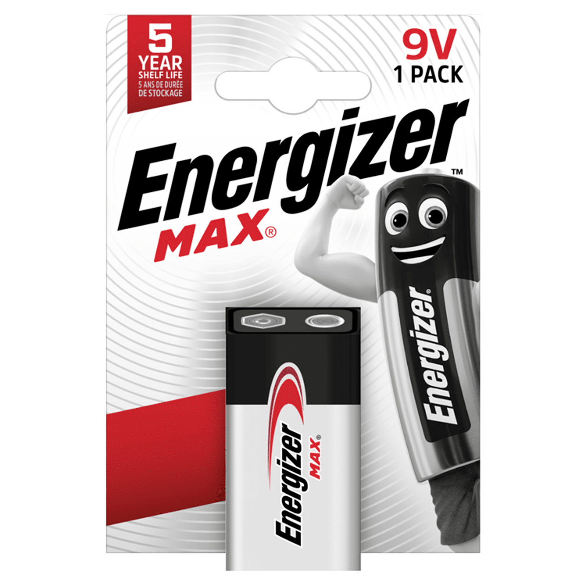 Energizer Max 9V Batteries Alkaline
