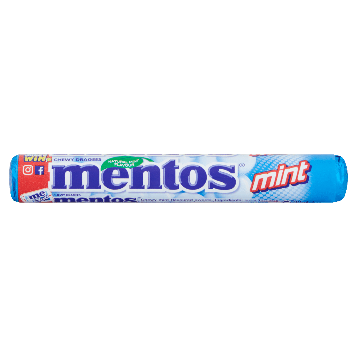 Mentos Mint Chewy Dragees 38g