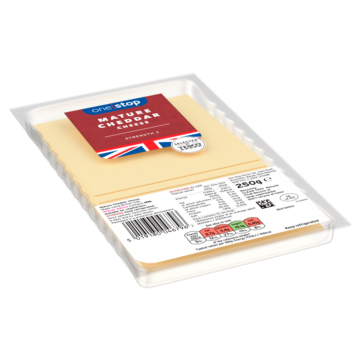 One Stop Mature Cheddar Cheese 250g