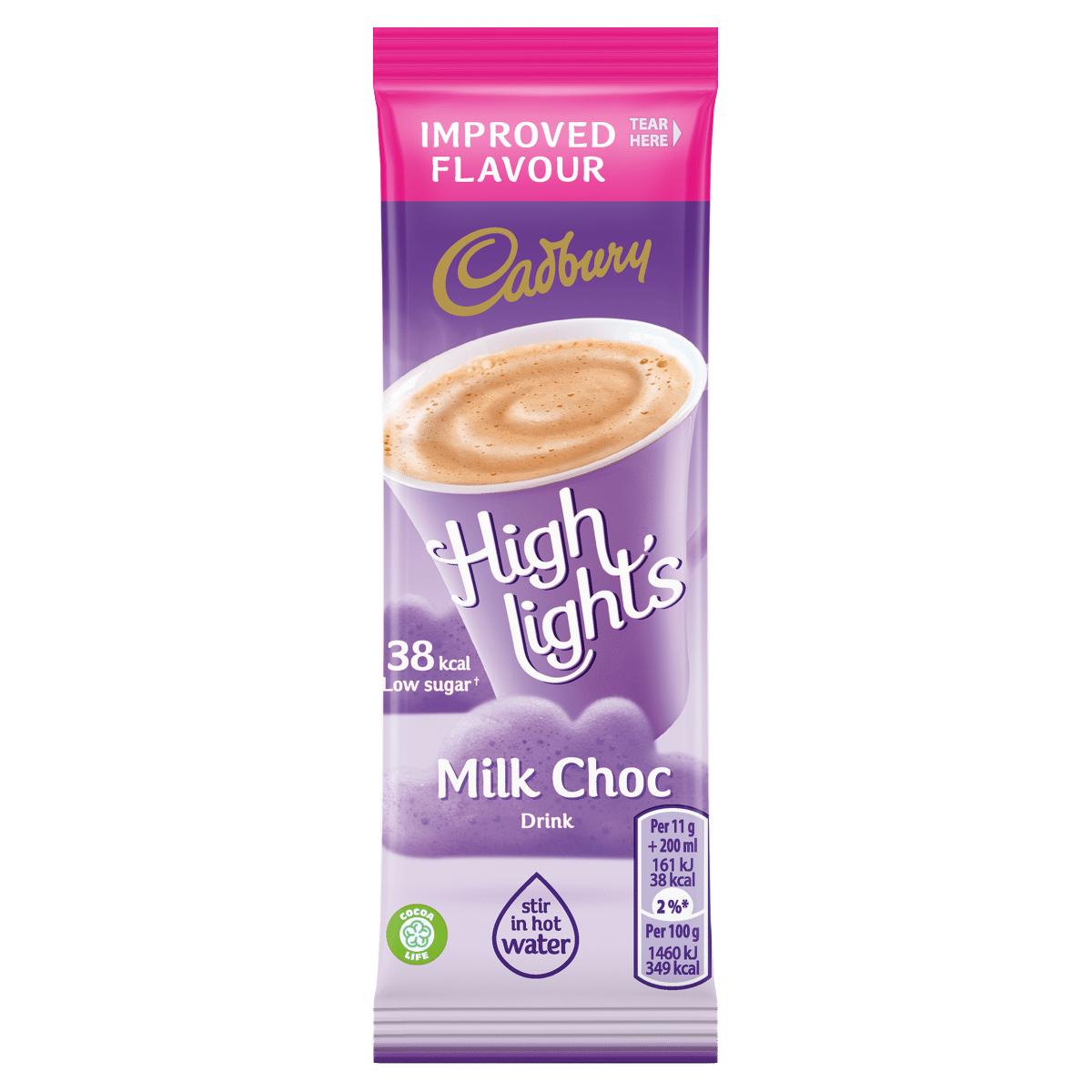 Cadbury Highlights Milk Hot Chocolate 11g